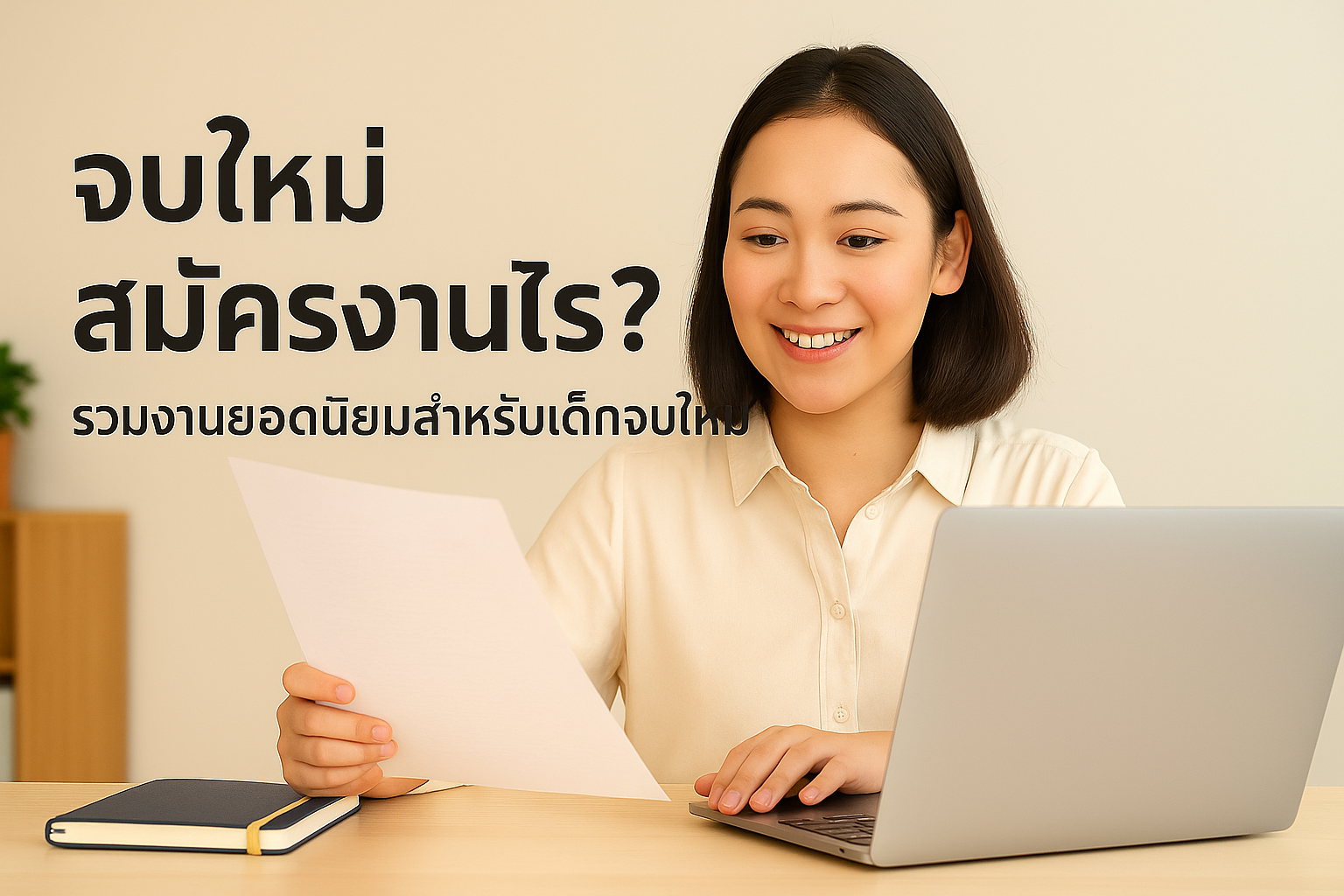 จบใหม่สมัครงานอะไรดี? รวมงานยอดนิยมสำหรับเด็กจบใหม่