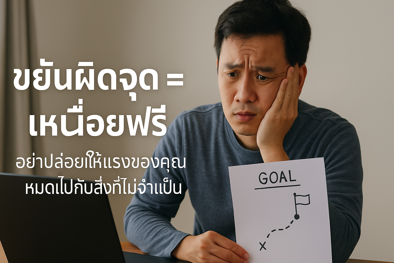 ขยันผิดจุด = เหนื่อยฟรี | คิดให้ถูกก่อนจะลงแรง