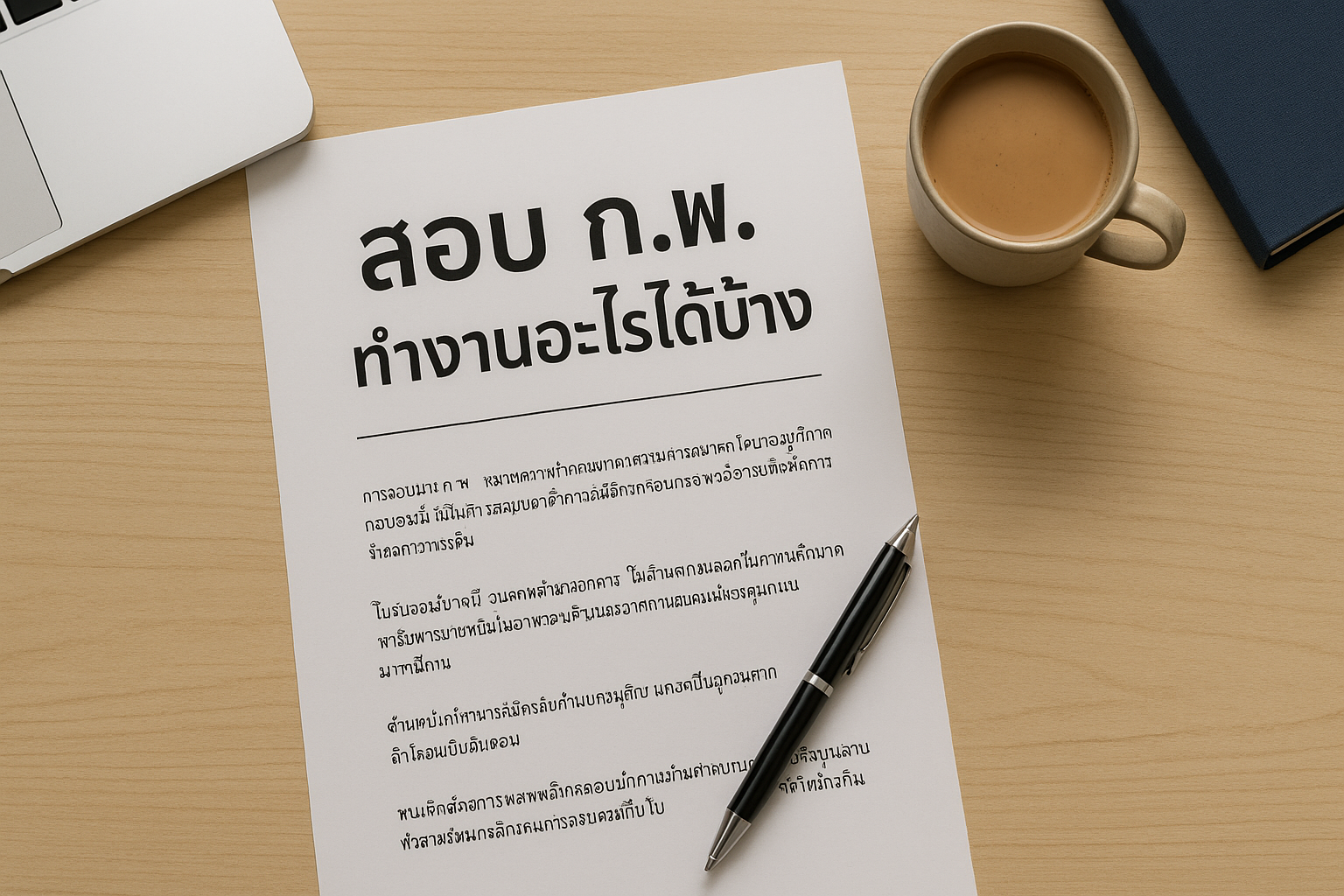 สอบ ก.พ. ทำงานอะไรได้บ้าง? เข้าใจง่ายในบทความเดียว